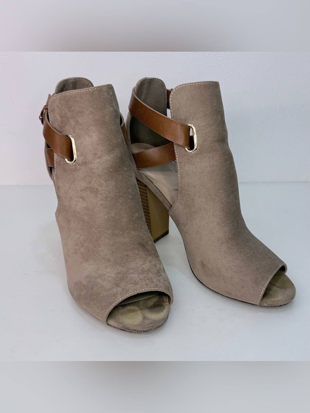 JustFab Rika Open Toe Bootie